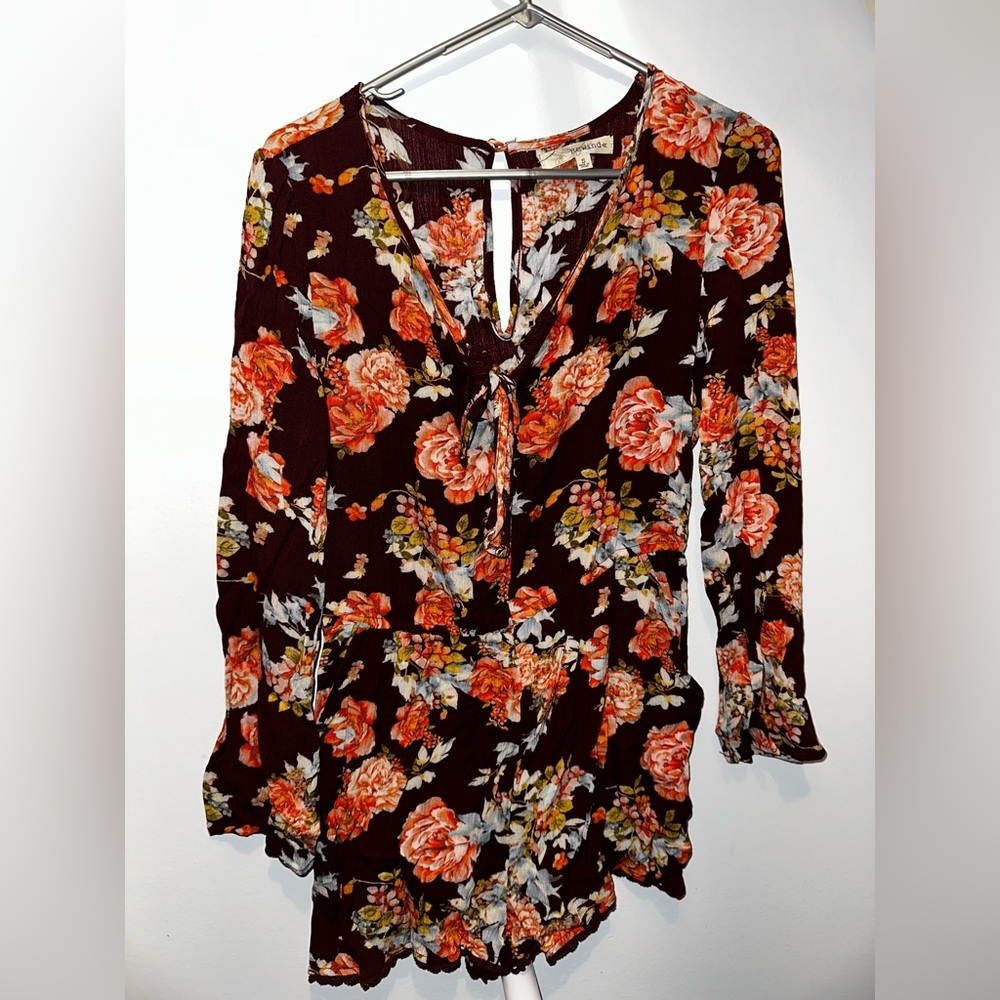 Rewind Fall Floral Romper